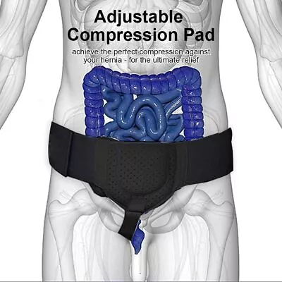 Surgical Double Inguinal Hernia Truss And Support Straps Groin Belt With Band • $26.80