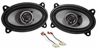 250W 4 X 6  Front Factory Speaker Replacement Kit For Jeep Wrangler Yj 1987-1995 • $26.94