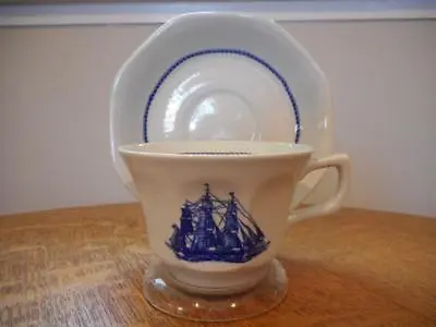 $25 • Buy Wedgwood American Clipper Ship Creamware Cup & Saucer Game Cock
