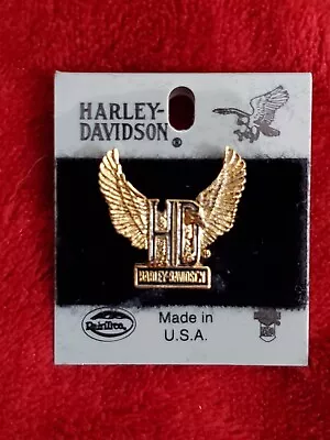  Vintage Harley Davidson Winged Eagle Pin-Gold-H706G-P • $12