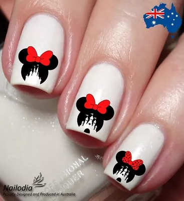 Disney Castle Minnie Mouse Nail Art Decal Sticker Water Transfer Slider • £3.40