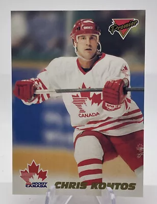 1993-94 O-Pee-Chee Premier Team Canada Chris Kontos #14 OPC 🔥🏒 • $2