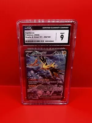 CGC 9 Zapdos EX  #202 Alt Art • $37.50