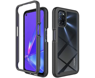 $16.21 • Buy For Oppo A57 2022 Heavy Duty Case Shock-Absorbing Protective Cover - Black