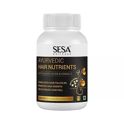 DHT Blocker Ayurvedic Hair Nutrients Vitamins 60 Capsules - Plant Based Gluten F • $54.78