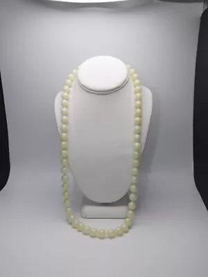 A708-vintage Necklace~fun Pop Beads!~plastic/white~24  • $6.75
