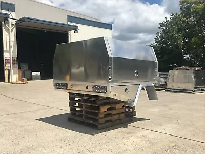 $6950 • Buy Aluminium Dual Cab Ute Tray + Headboard & Jack Off Canopy Toolbox 1780W X 1800L