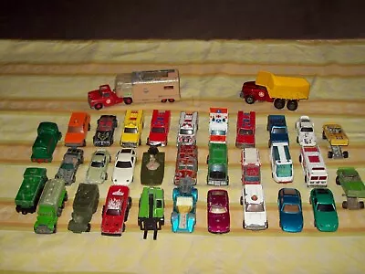 Vintage Hot Wheels / Matchbox Lot. 1970's Diecast Metal. Old Toy Cars & Trucks. • $24.95
