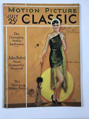 Motion Picture Classic Magazine Cinema Movie July 1930 Billie Dove • $23.96