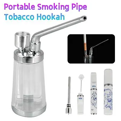Portable Mini Small Smoking Tobacco Pipe Water Bong Smoke Hookah Shisha Pipes • $8.18