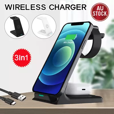 $8.99 • Buy Wireless Charger Dock Charging Station For Apple Watch IPhone14 13 12 11 XS AU