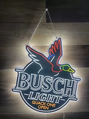 $139.09 • Buy Flying Duck Open 2D LED 20  Neon Sign Light Lamp Beer Bar Wall Decor