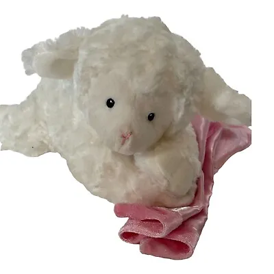 $13.75 • Buy Baby Gund Lena Lamb Plush With Pink Blanket 319894 Stuffed Toy Huggable