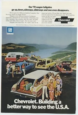 Chevrolet Wagon Tailgates Go Up Down Sideways Slideways 1971 Vintage Ad  • $6.80