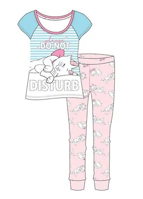 £14.91 • Buy Disney Womens Aristocats Marie Pyjamas Ladies Tshirt Pant Nightwear Dress Gift