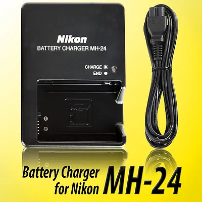 MH-24 Battery Charger For Nikon EN-EL14 P7100 P7000 D5100 D3100 D3200 Camera • $18.99