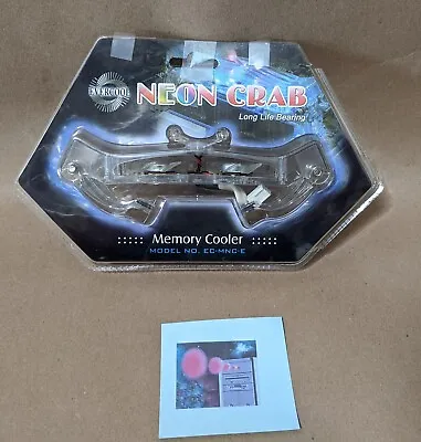 Evercool Neon Crab Blue LED PC RAM Stick Memory 2x Cooling Fan40mm 3/4pin • $18