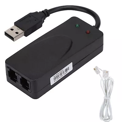 £23.33 • Buy Fax Modem Dual Port USB2.0 56K External Modem Driver For Win7/Win8/Win10/Win