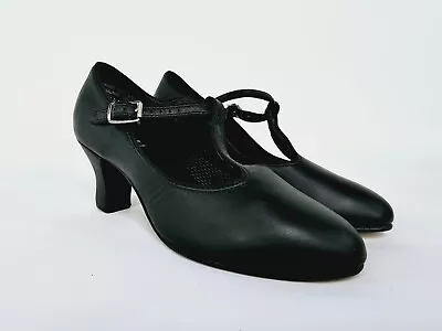 Capezio 700 Black T-Strap Character Dance Shoes Women's Size 4.5M • $24.99