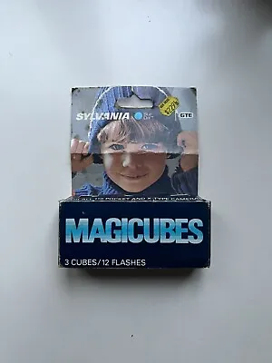 Pack Of Sylvania Magicubes Blue Dot MAGICUBES Pack Of 3 / 12 Flashes Vintage • $8.99