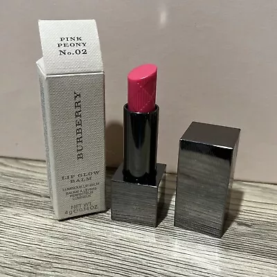 $19.99 • Buy BURBERRY LIP GLOW BALM In Pink Peony No.  02 BNIB