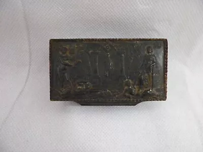 Rare! Antique Victorian Pressed Horn Masonic Lodge Snuff Box Mason • £386.04