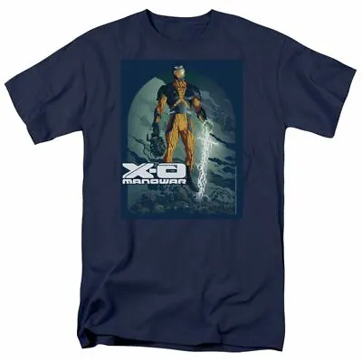 X-O Manowar Planet Death T Shirt Mens Licensed Saana Valiant Comics Tee Navy • $17.49