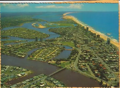 Aerial View Surfers Paradise Queensland Murray Views Postcard • $8.95