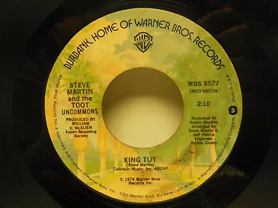 Steve Martin: KING TUT.  Sally Goodin: HOEDOWN AT ALICE'S. 45 RPM VG • $7.95