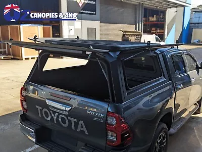 For Toyota Hilux Sr Sr5 2005 To Current Heavy Duty Steel Black Canopy • $1999