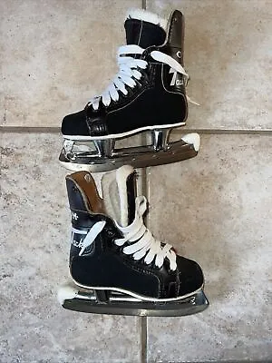 Vintage CCM Tacks Ice Skates Kids Sz 6.5 Made In Canada1970s • $50