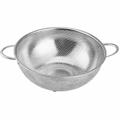 Stainless Steel Fine Mesh Colander Strainer Rice Pasta Spaghetti Noodles Veg  • £7.99