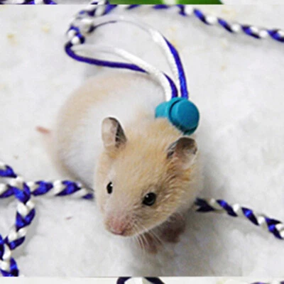 £4.69 • Buy Pet Hamster Cage Leash Adjustable Pet Rat Mouse Harness Rope Leash 