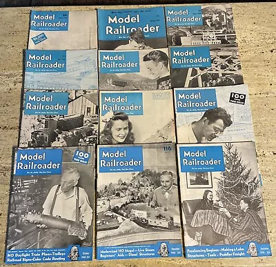 The Model Railroader Magazine Lot ( 1948 COMPLETE YEAR JAN-DEC ) Illustrated • $39.95