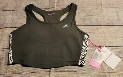 NWT Juicy Couture Wireless Sports Bra Size M Envy Green Removal Pads MSRP$42 • $28.90