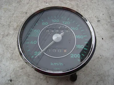 Porsche 356 B C Sc Speedometer 200 Kmh Kph Speedo Vdo Speedo 356b 356c 356sc • $895