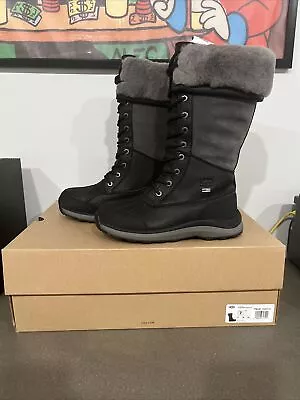 UGG Adirondack III Tall Waterproof Cold Weather Boots Black Woman's Size 7 • $64