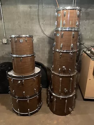 1976 9 Piece Double Bass Ludwig Includes Hard Shell Cases 100 Lbs Misc. Stands • $4495