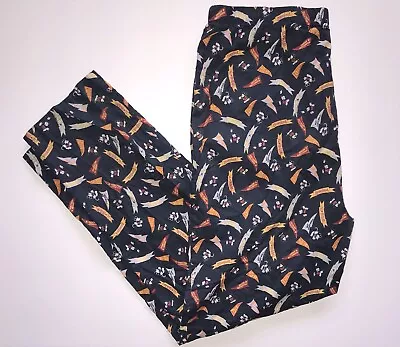 VTG WALT DISNEY WORLD Mens XXL Mickey Mouse All Over Print Lounge PJ Sleep Pants • $22.38