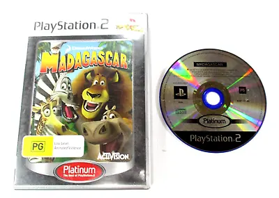 $16 • Buy Madagascar PS2 Platinum PG PAL R4 2005 Sony Tested