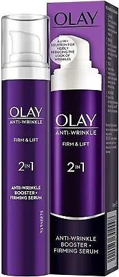 £9.99 • Buy Olay Anti-Wrinkle Firm And Lift 2 In1 Booster And Firming Serum New Look 50 Ml