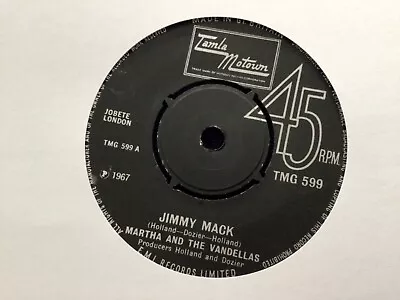 Martha And The Vandellas Jimmy Mack / Third Finger Left Hand 7 Vinyl • £5.50