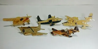 ~5~ Wwii U.s. Military Aircraft Hat Lapel Pins Prop Planes Airplane Ww2 Vin #12 • $14.95