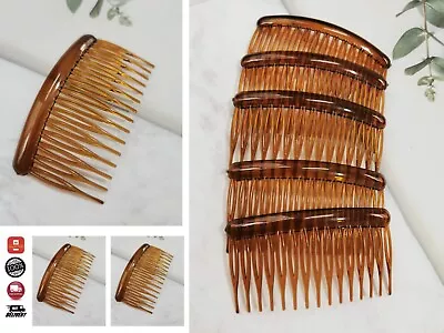 NEW Pack Plain Side Hair Combs Slides Grips Hair Accessories 426 Tortoiseshell • £2.85