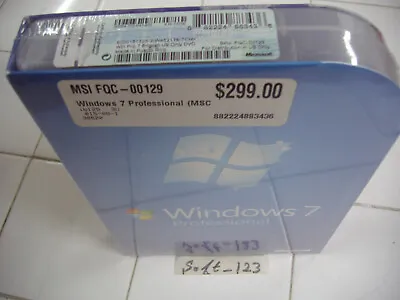 $161.96 • Buy Microsoft Windows 7 Professional Full 32 & 64 Bit DVDs MS WIN PRO =SEALED BOX=