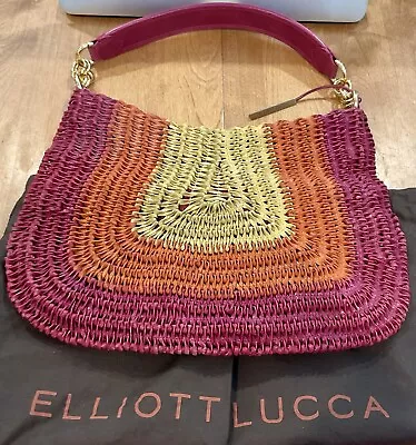 Authentic Ellliot Lucca Angelina Woven Leather Boho Purse Handbag Unused • $75