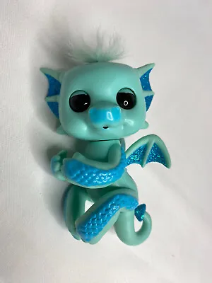 $29.95 • Buy Fingerlings Baby Blue Glitter Dragon Interactive Pet - Noa - By WowWee