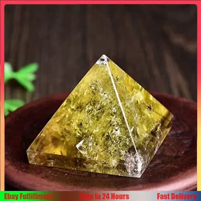Natural Citrine Quartz Gemstone Crystal Energy Healing Mineral Tower Pyramid US • $10.73