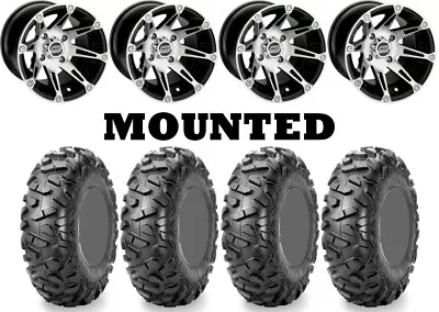 Kit 4 Maxxis Bighorn Radial Tires 25x8-12/25x10-12 On Moose 387X Machined FXT • $1287.21