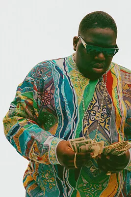 The Notorious Big Biggie Counting Money Wall Art Home Decor - POSTER 20x30 • $23.99